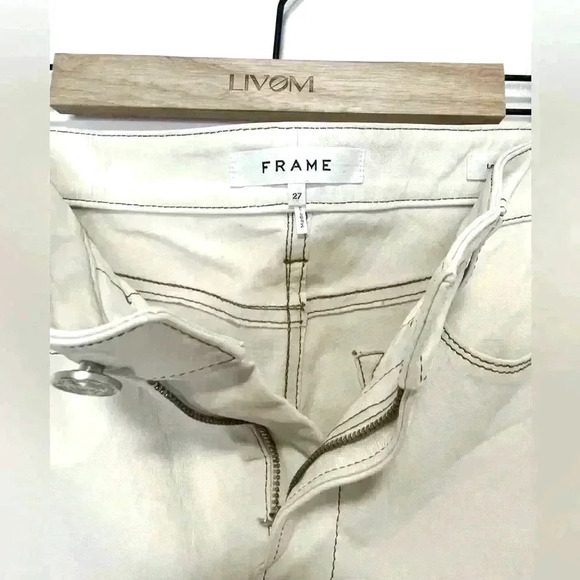 FRAME le high  straight faux leather pants , sz 27 - Picture 10 of 11